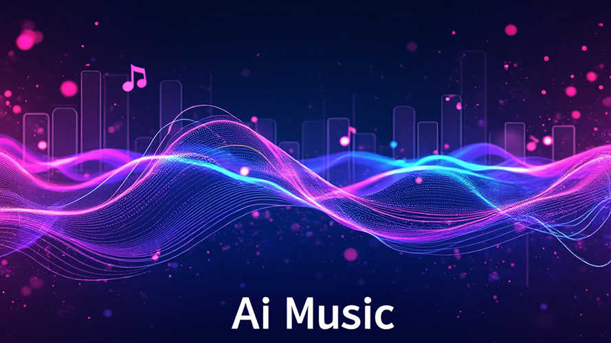 Project card for AI Music showcasing